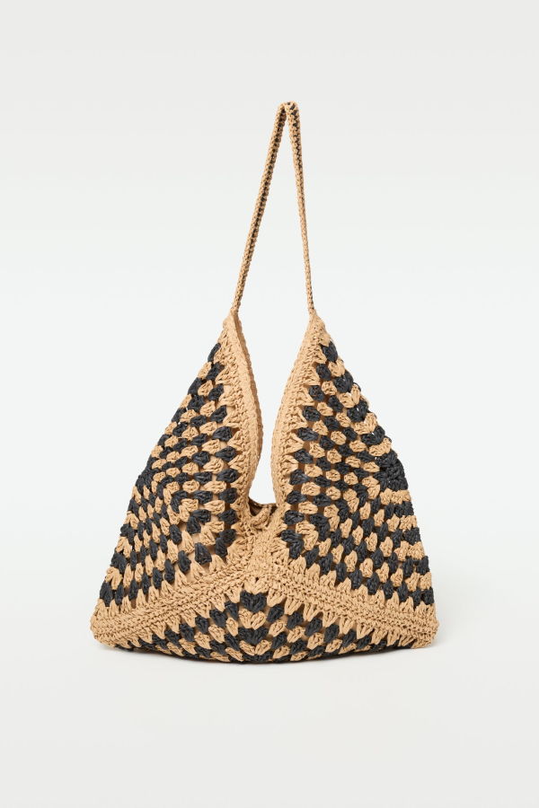 L*Space Coastline Beach Bag - Natural Black