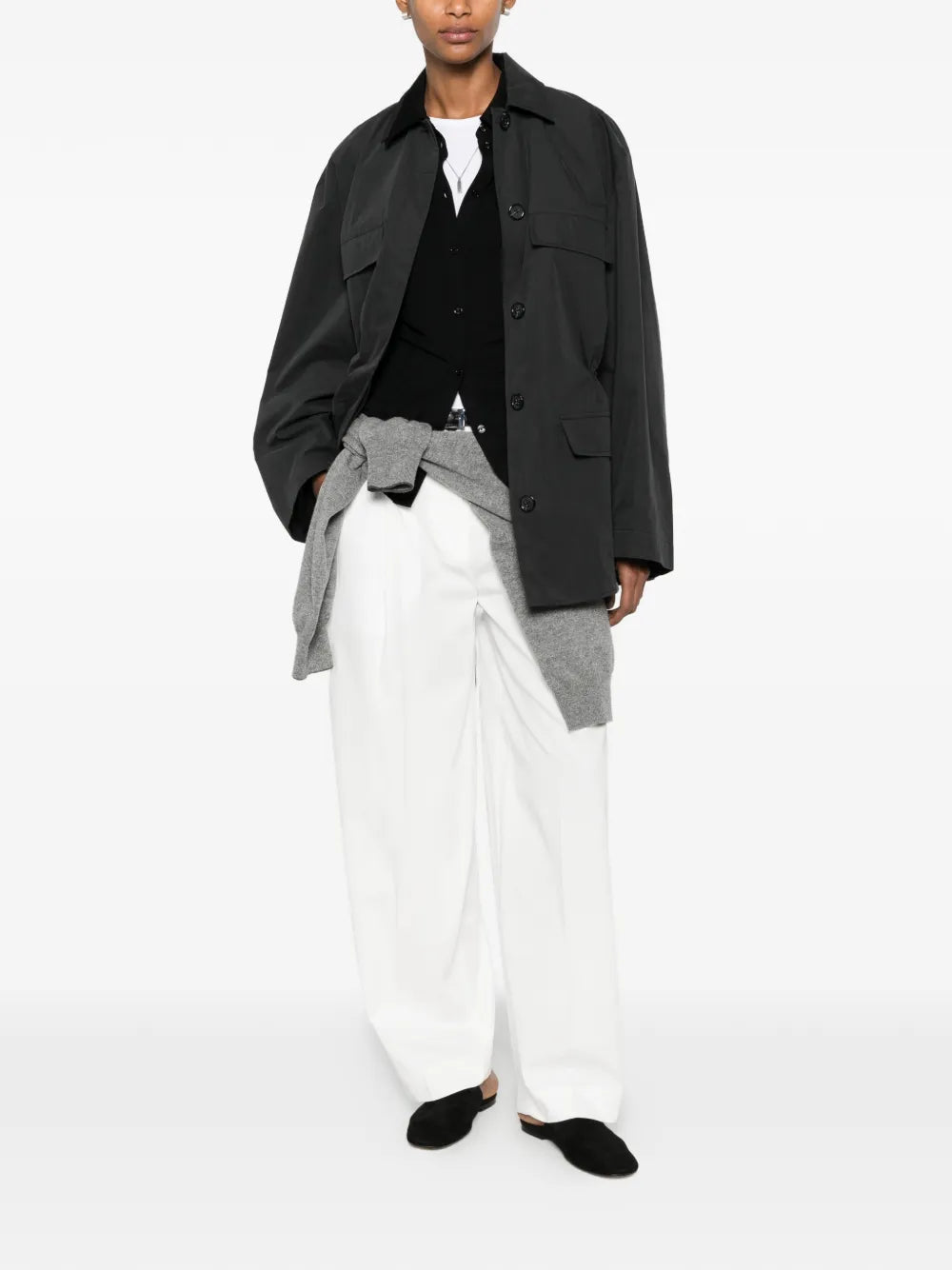 Totême Collared Drawstring Jacket