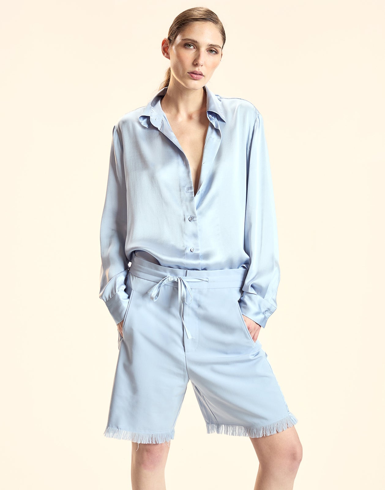 Cynthia Rowley Collectible Silk Shirt - Blue