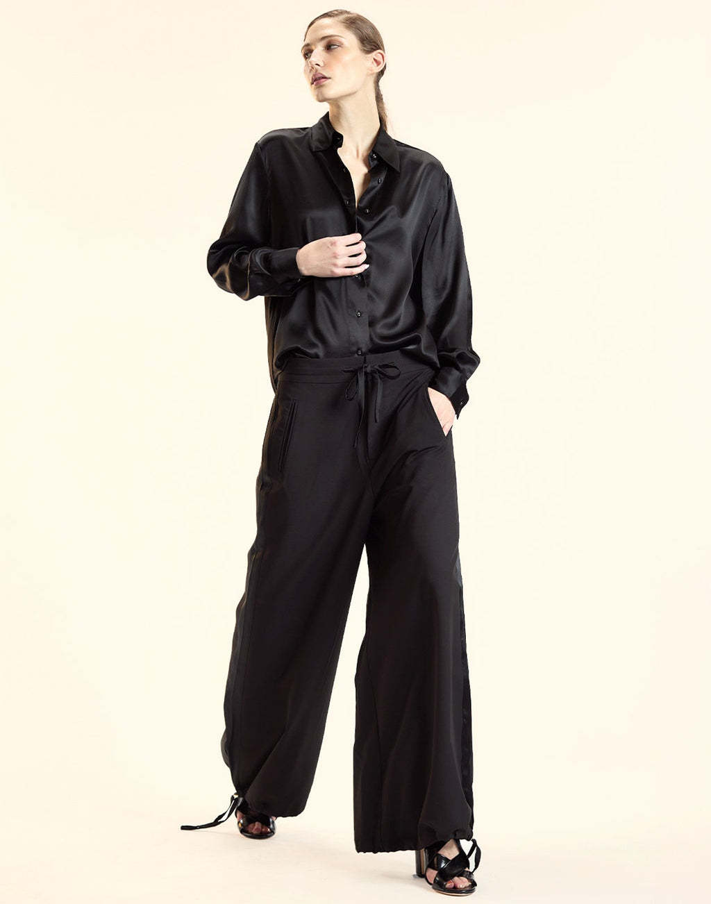 Cynthia Rowley Collectible Silk Shirt - Black