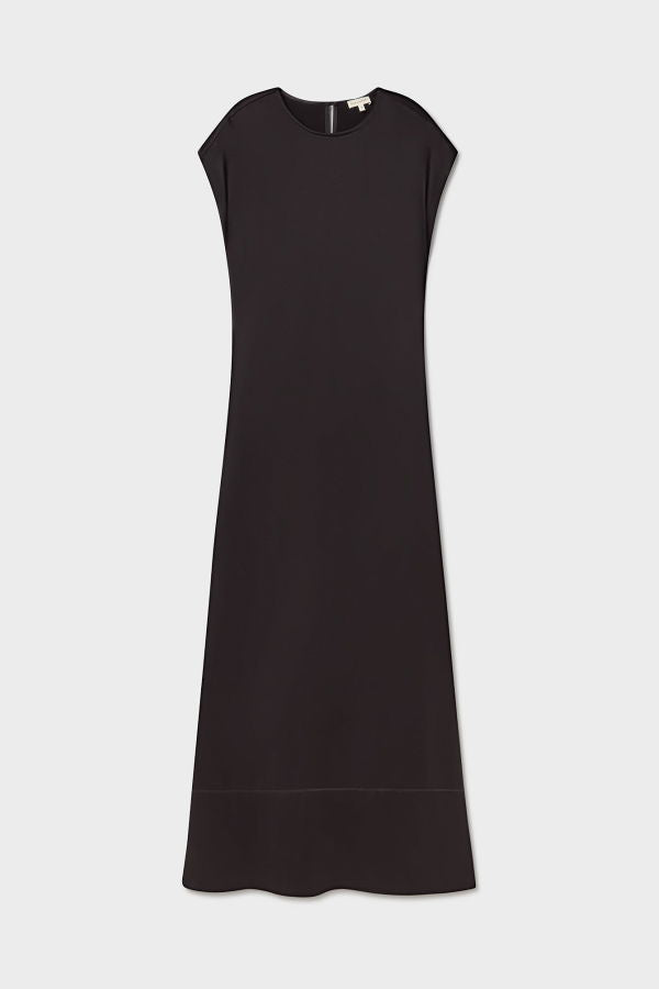 Silk Laundry Column Dress - Black