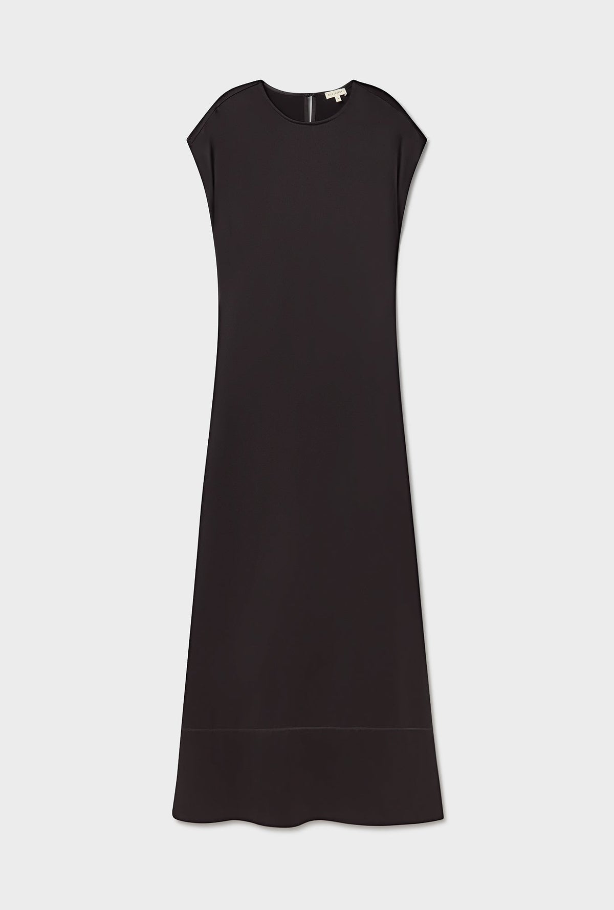 Silk Laundry Column Dress - Black