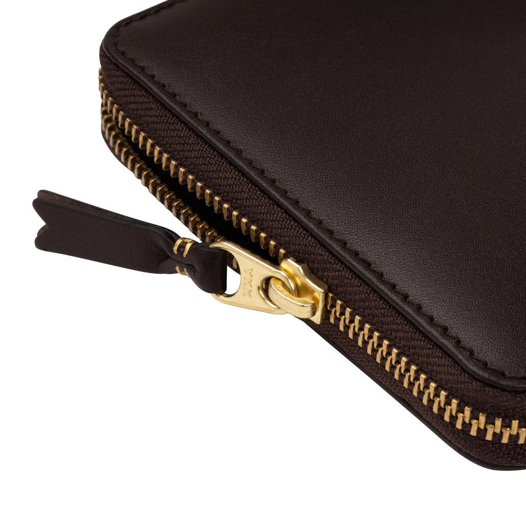 Comme Des Garcons Accordion Card Case Wallet - Brown