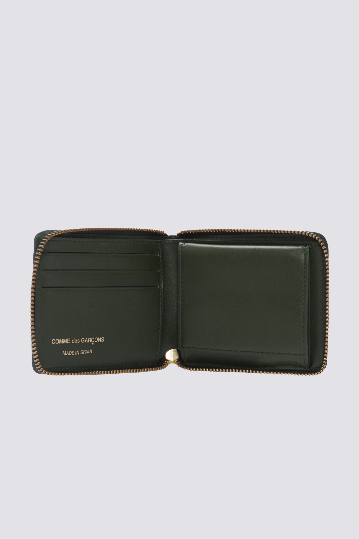 Comme des Garçons Classic Leather Wallet - Bottle Green