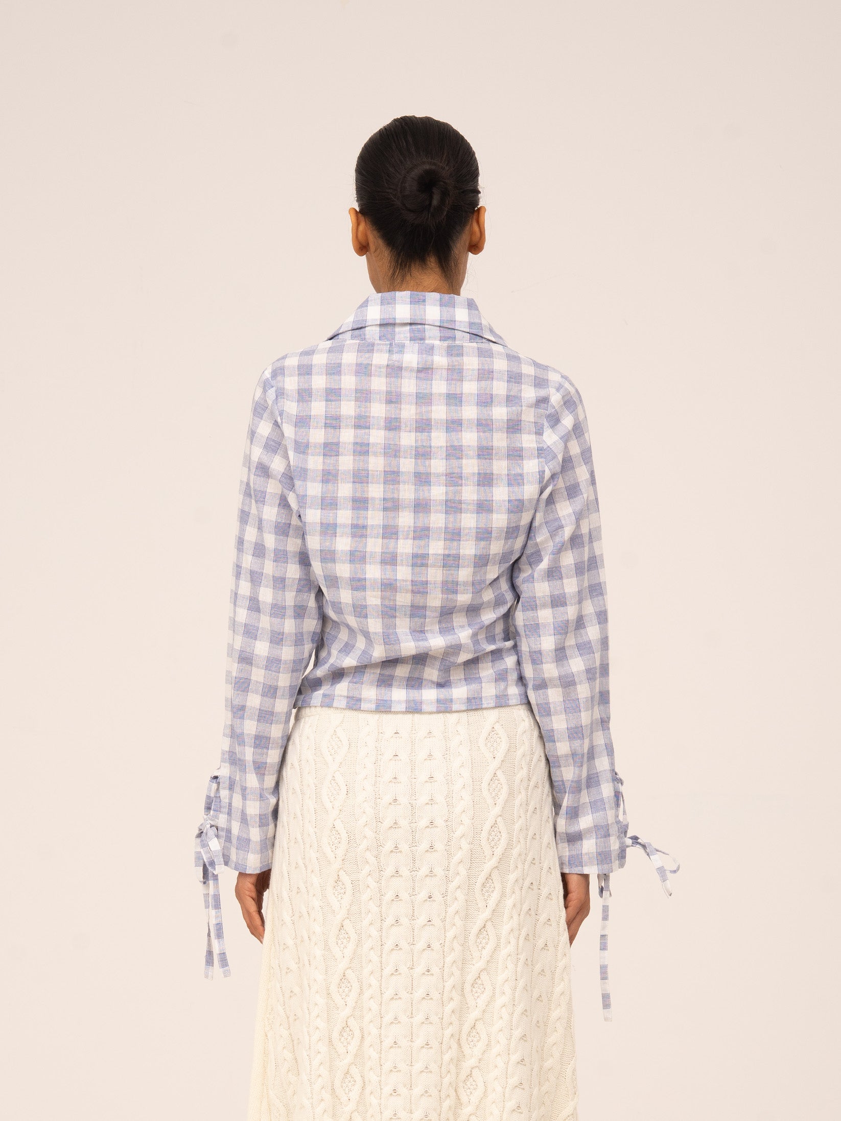 Carmensays Commute Shirt - Blue Plaid