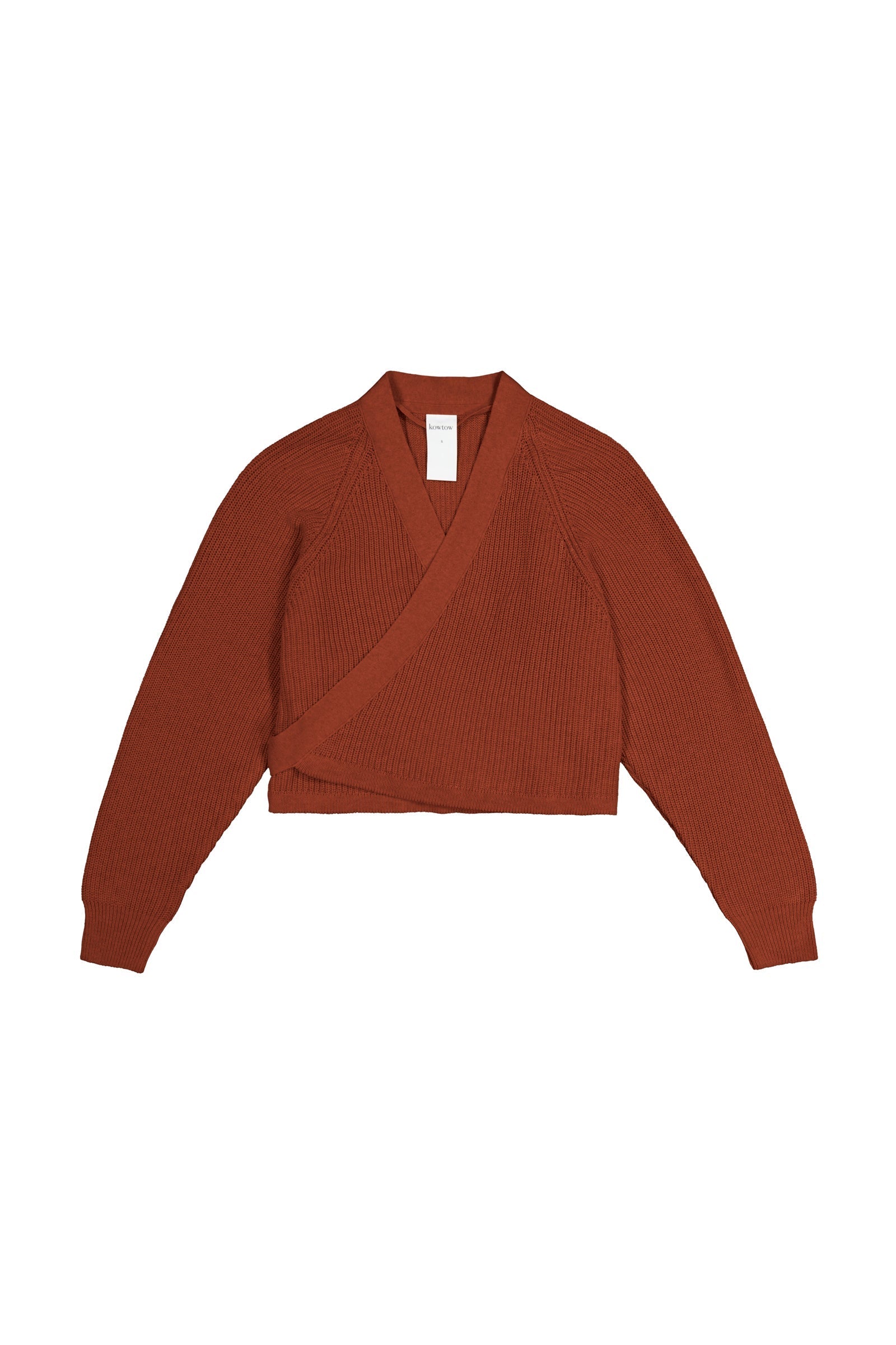 Kowtow Composure Cardigan - Clay Red