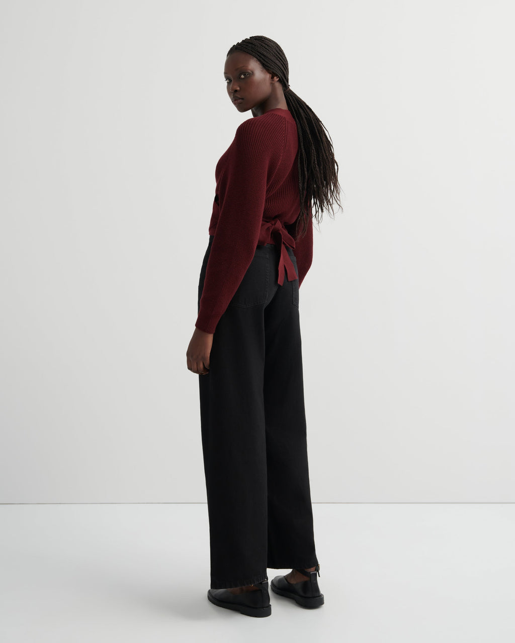 Kowtow Composure Cardigan - Maroon