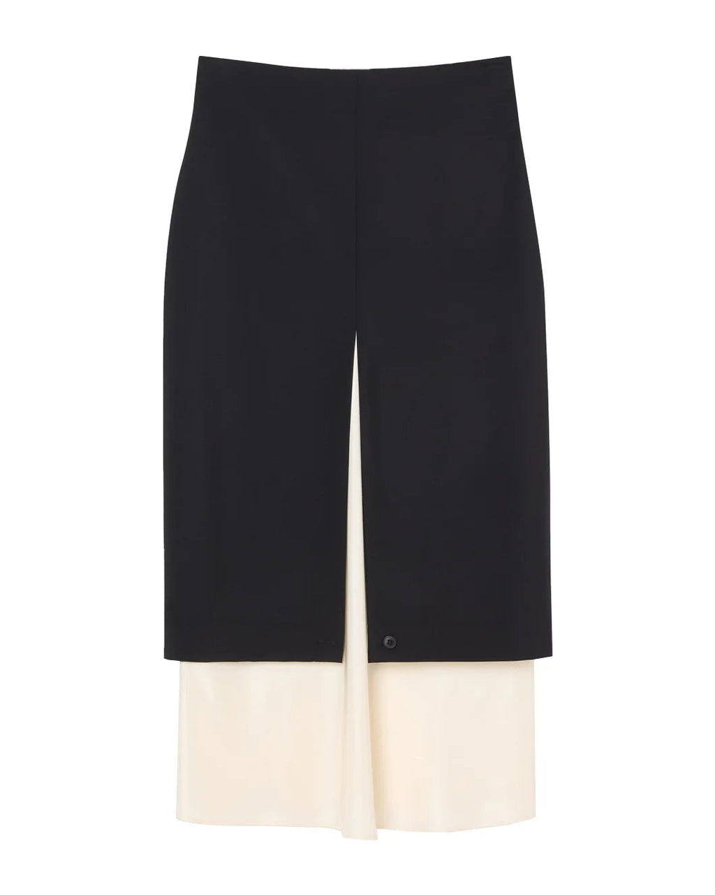 Rohe Contrast Upside-Down Skirt - Black