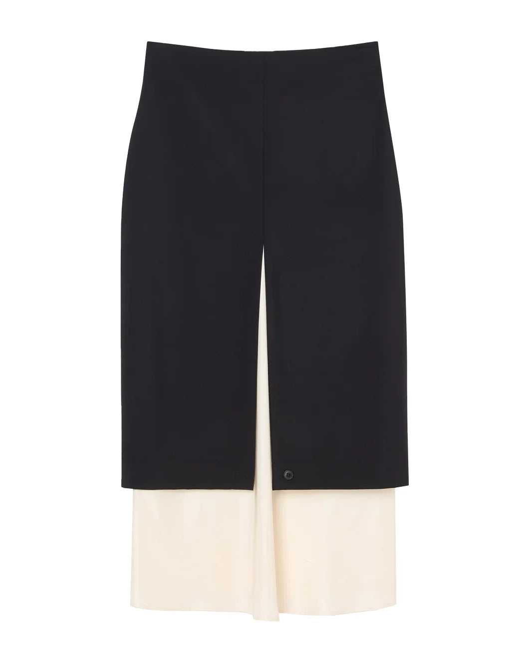 Rohe Contrast Upside-Down Skirt - Black