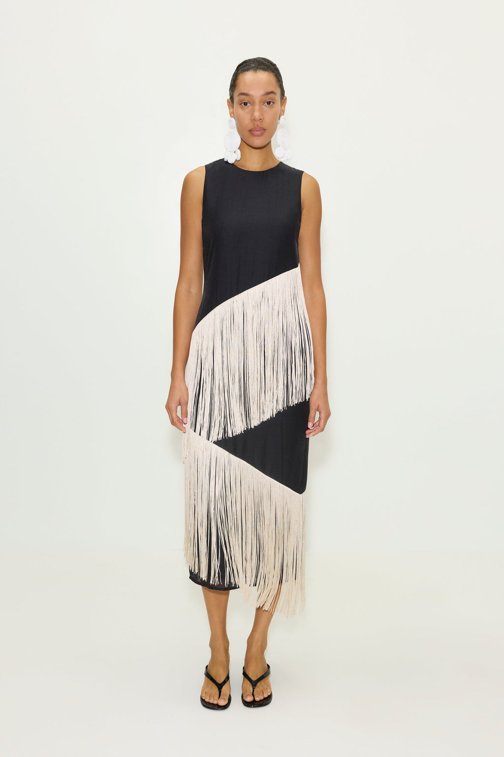 Simon Miller Copacabana Fringe Dress - Black