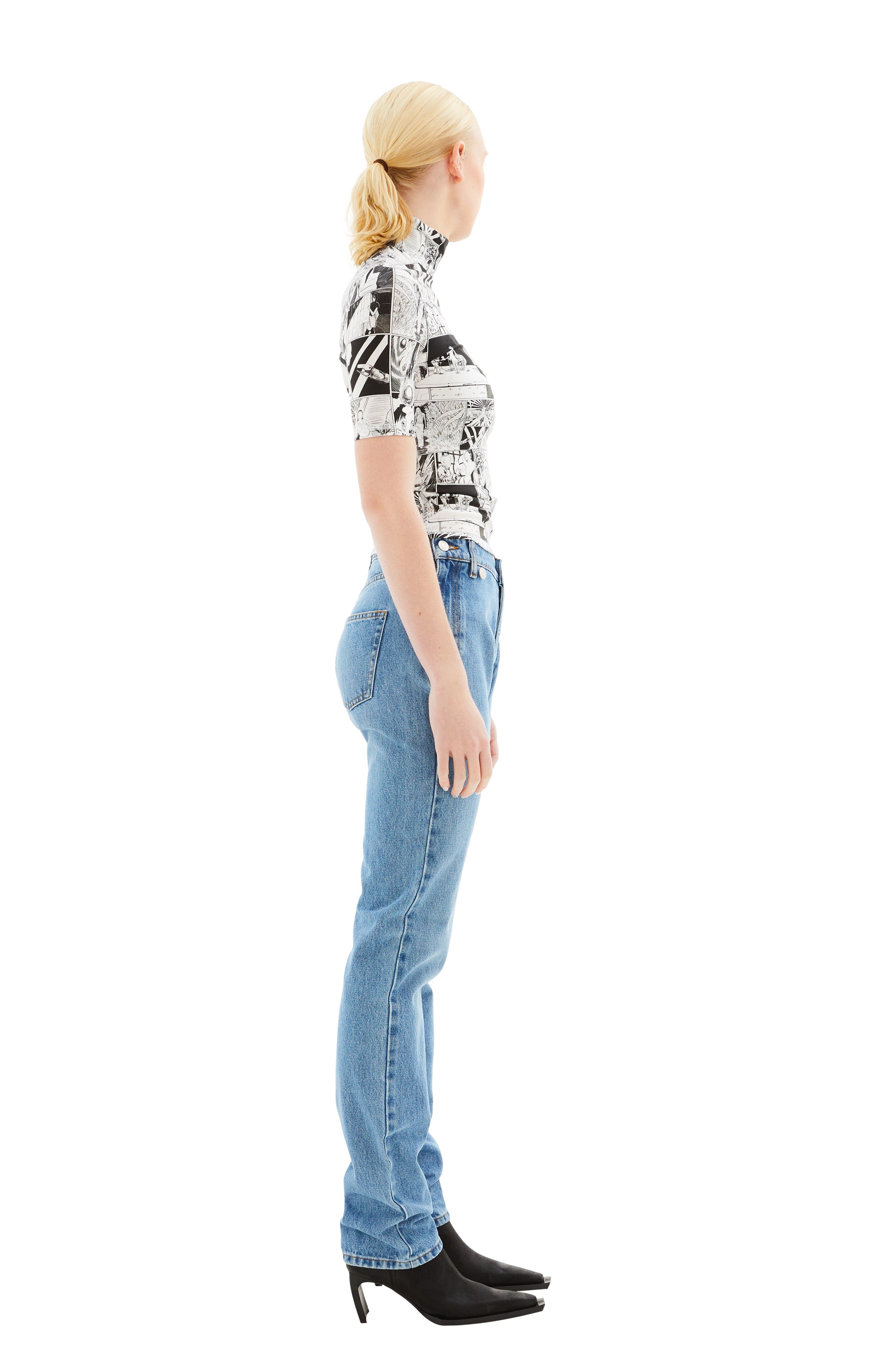 Coperni Open Hip Jeans - Washed Blue