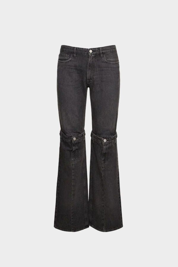 Coperni Open Knee Jeans - Washed Black