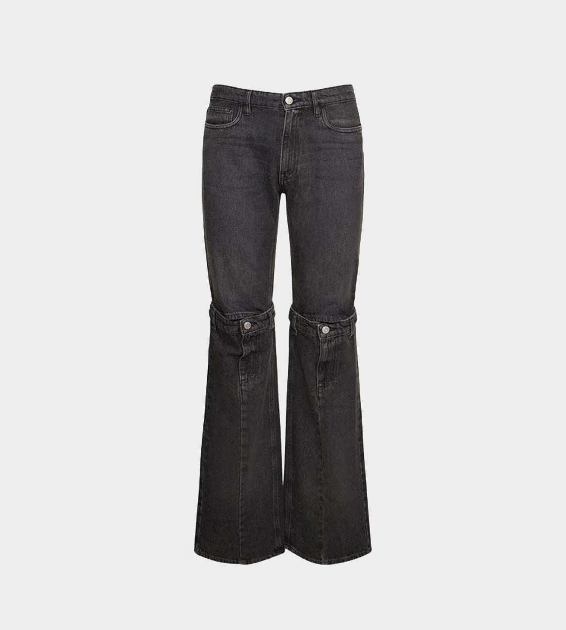 Coperni Open Knee Jeans - Washed Black