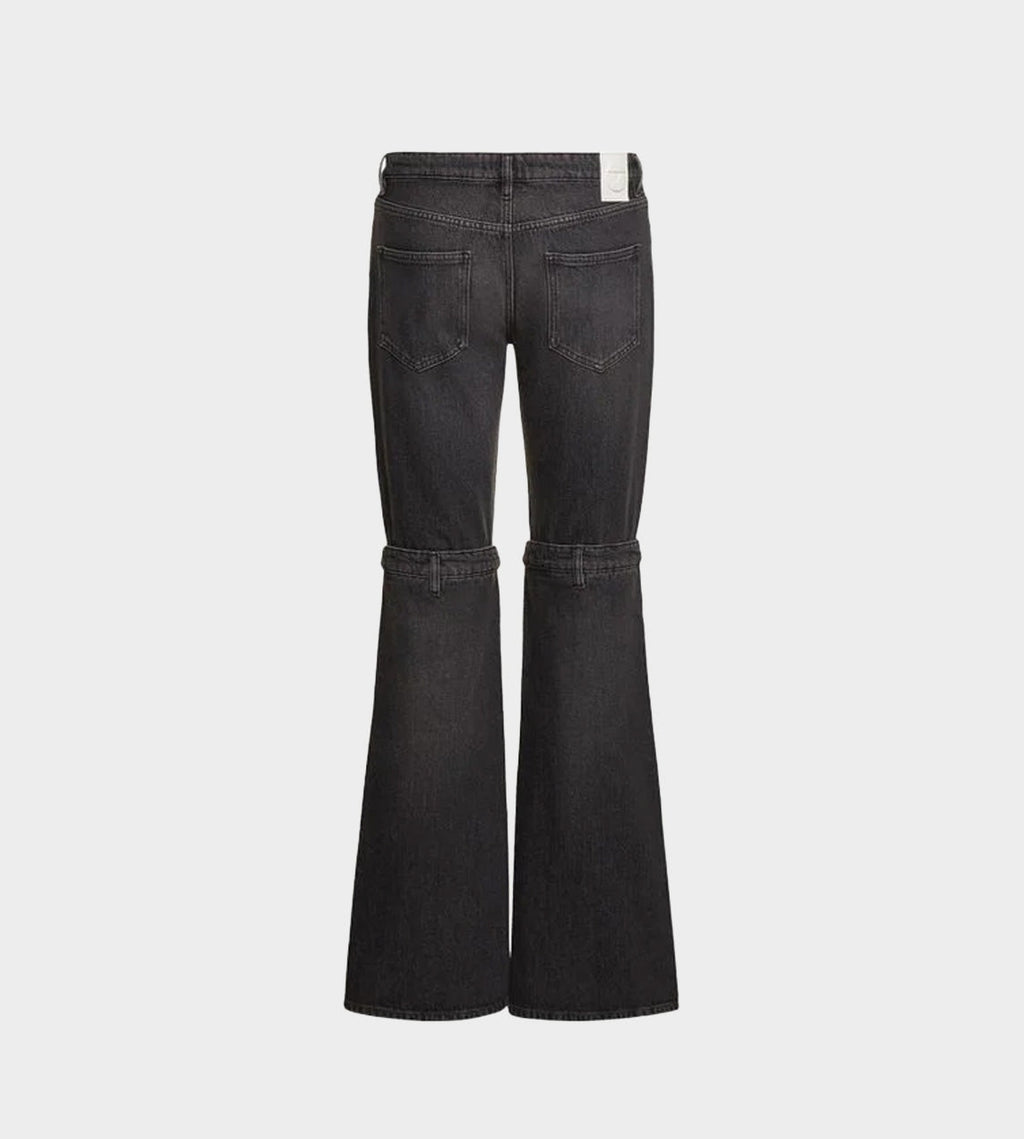 Coperni Open Knee Jeans - Washed Black