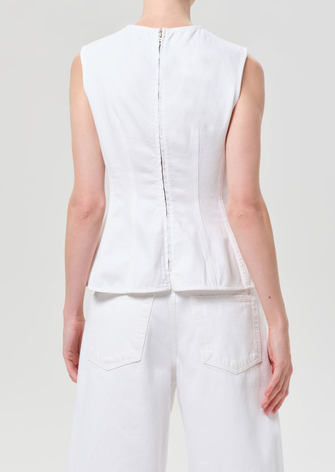 AGOLDE Corbin Denim Shell Top