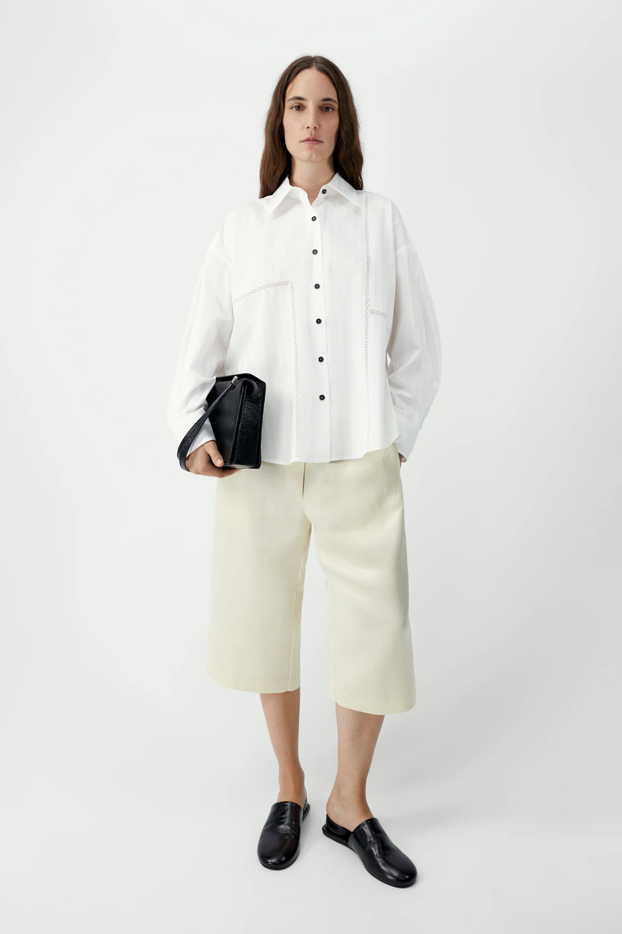 Cordera Oversized Lace Shirt Top