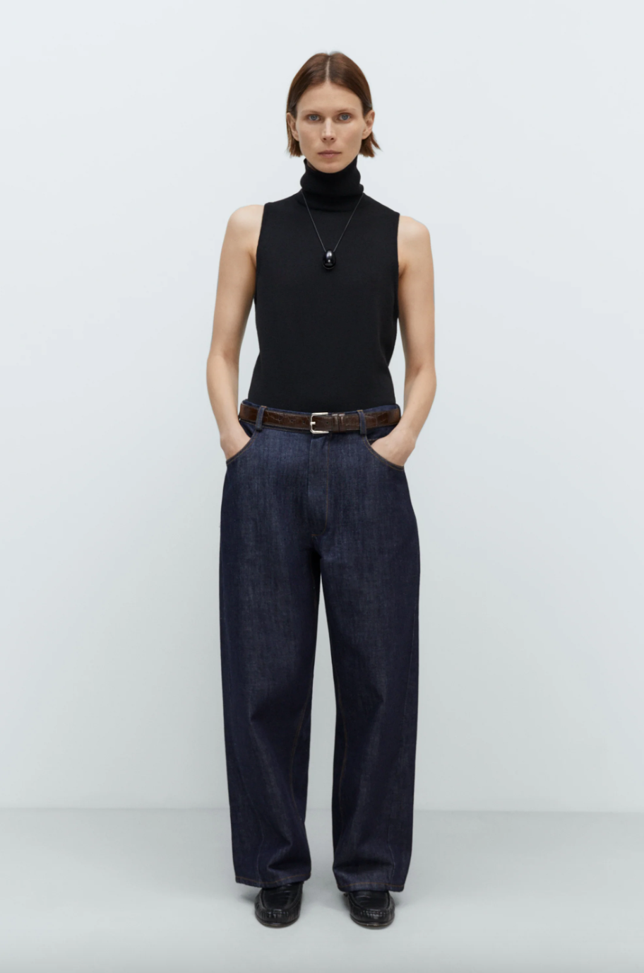 Cordera Denim Straight Pants - Indigo