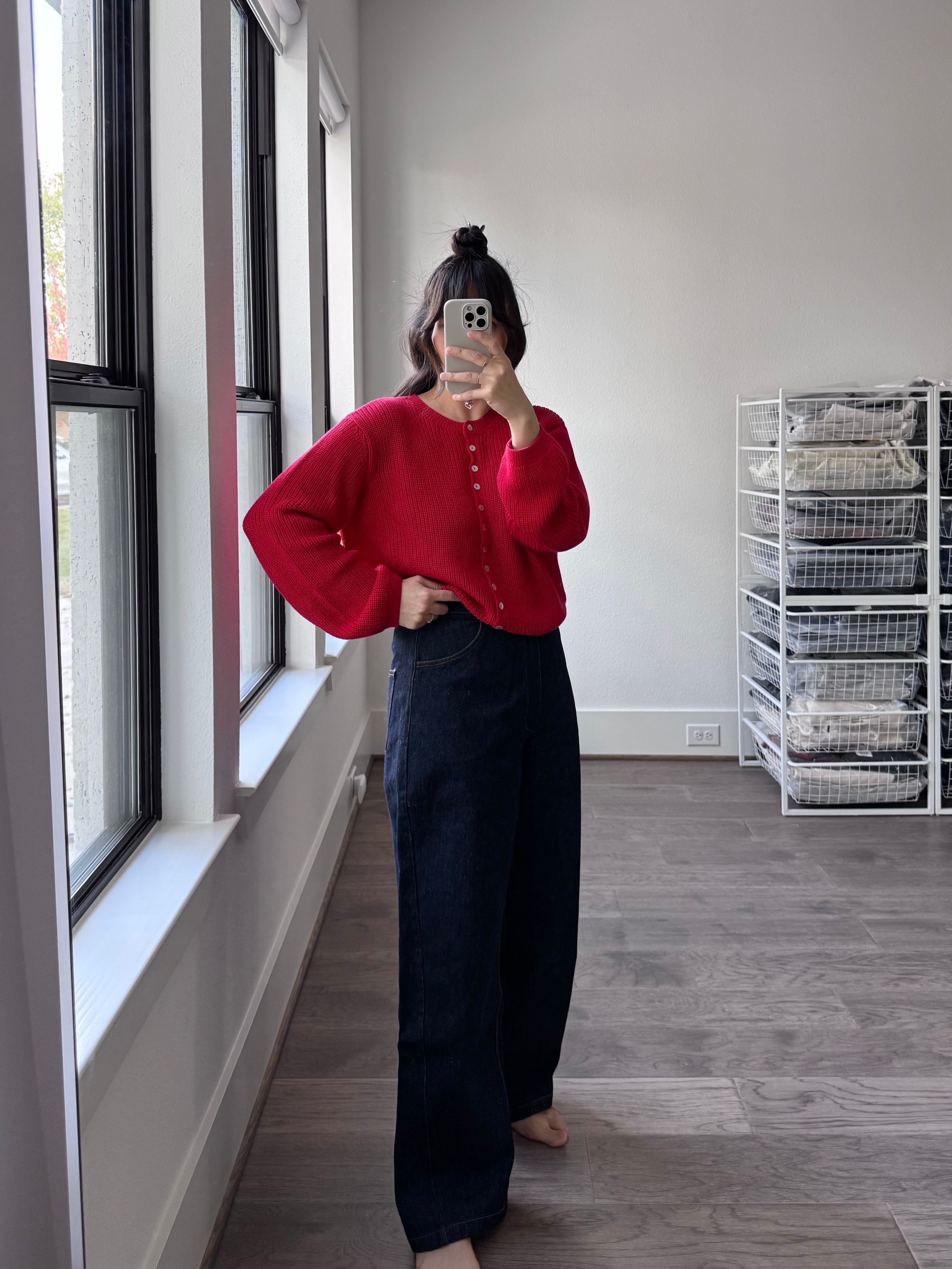 Cordera Denim Straight Pants - Indigo
