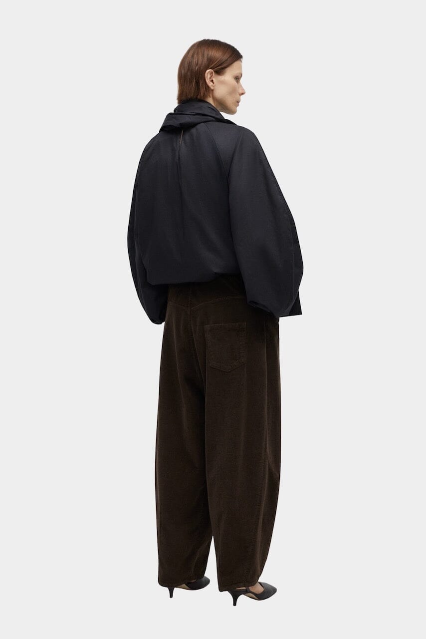 Cordera Corduroy Baggy Pants - Brown