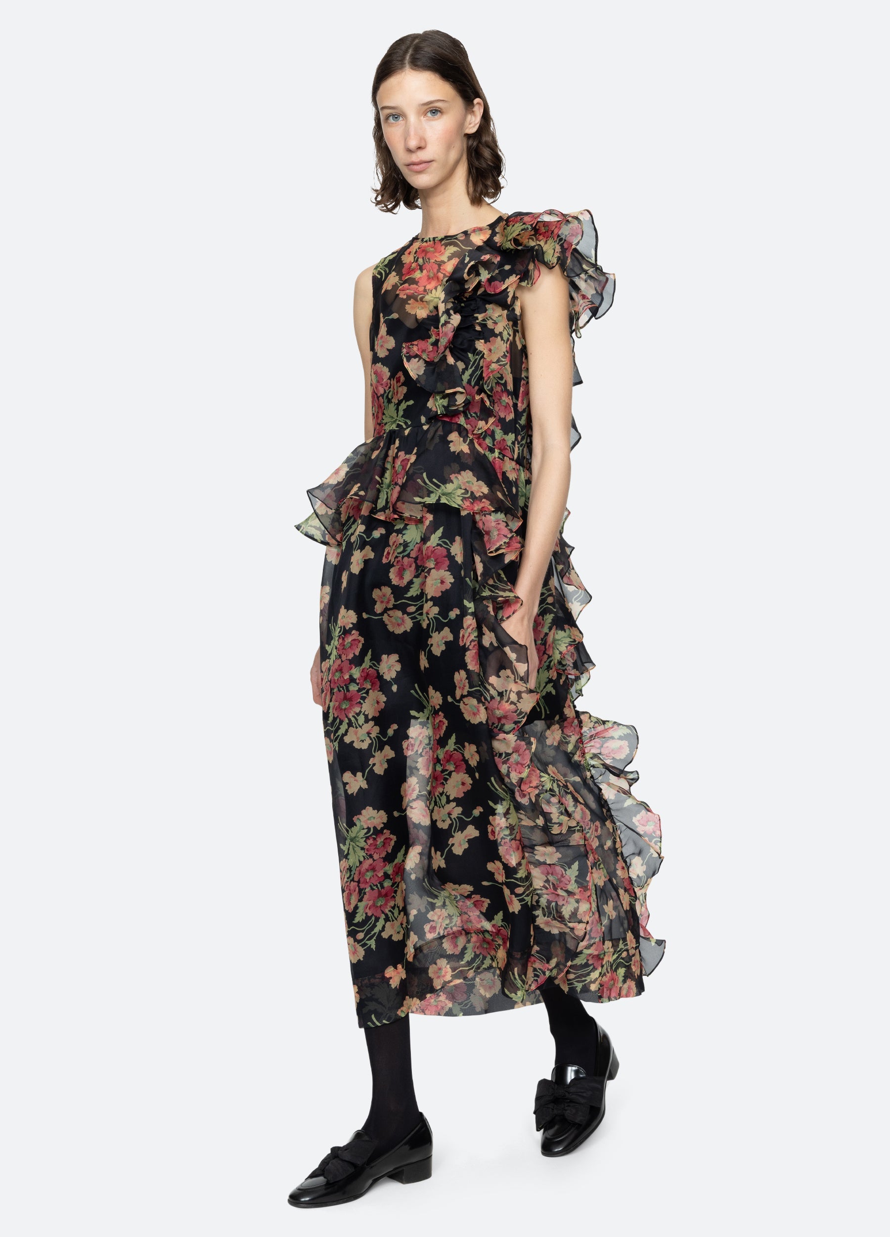 Sea NY Cornelia Midi Dress - Black