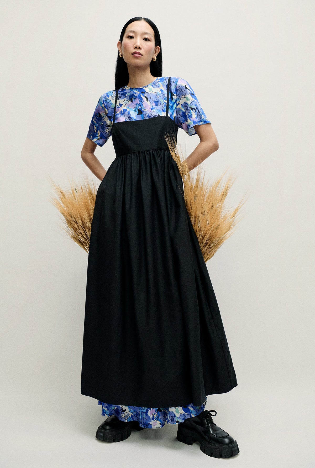 Silk Laundry Cotton Silk Tulip Dress
