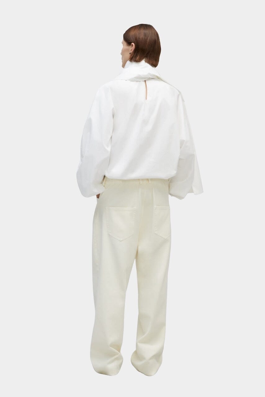 Cordera Cotton Straight Pants - Natural