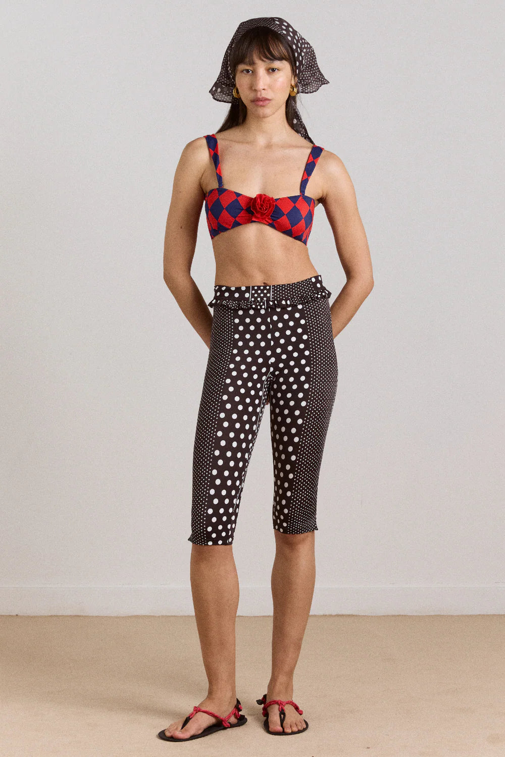 The Most Beautiful Thing In The World Is Cove Capri Short - Spot Stripe