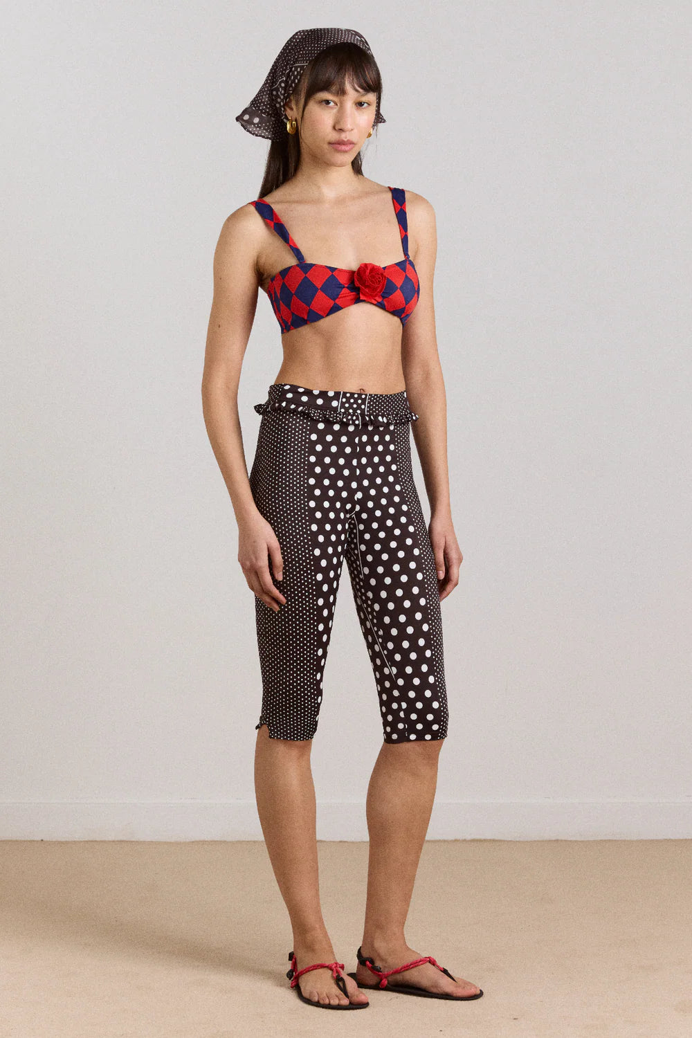 The Most Beautiful Thing In The World Is Cove Capri Short - Spot Stripe