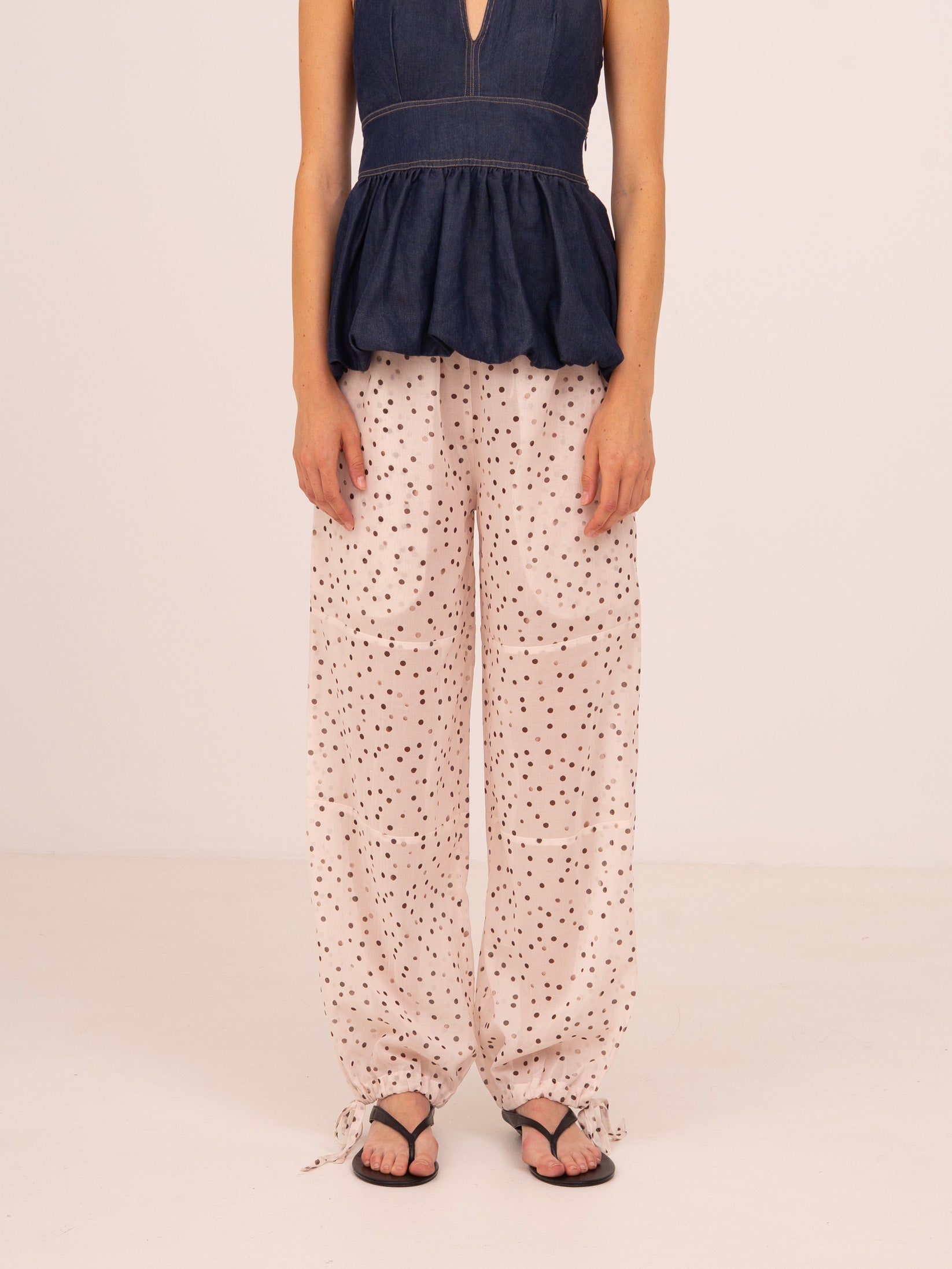 Carmensays Polka Dot Print Fomo Pants