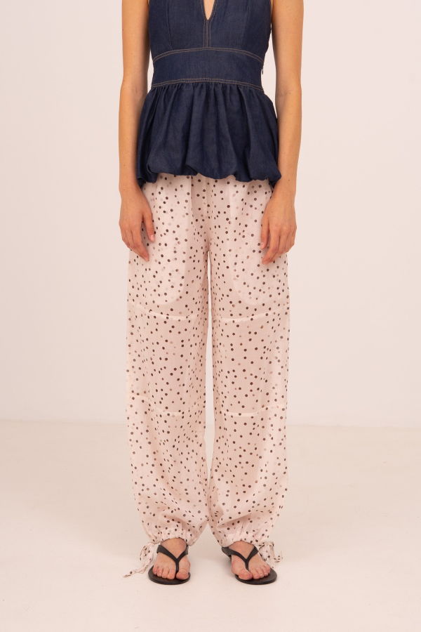 Carmensays Polka Dot Print Fomo Pants