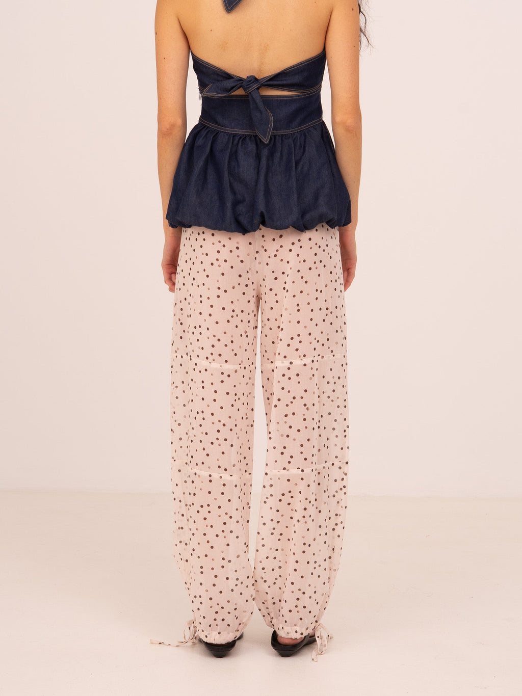 Carmensays Polka Dot Print Fomo Pants