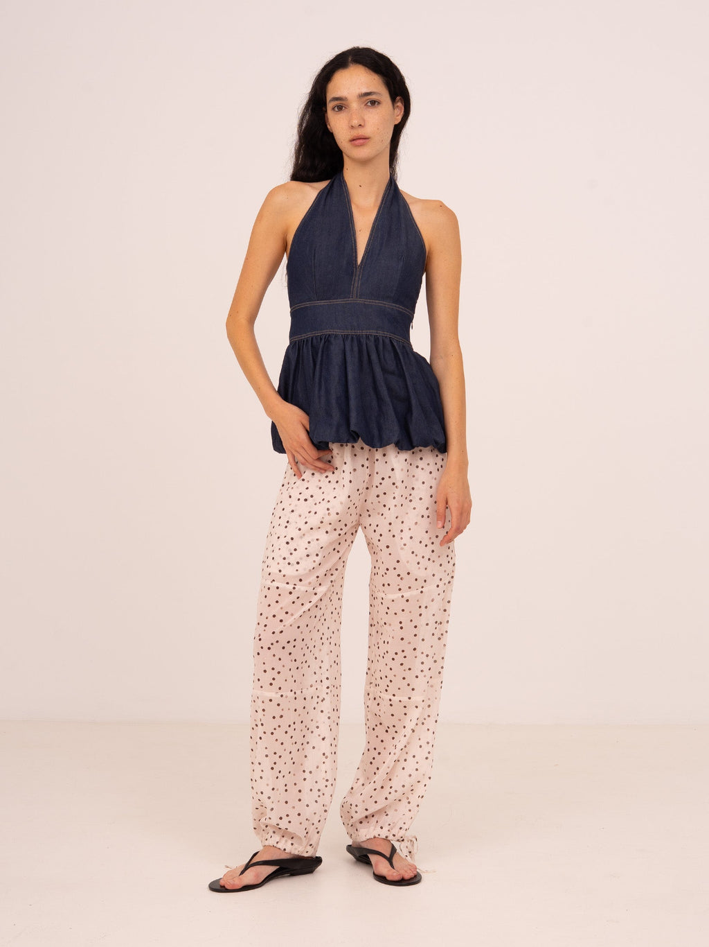 Carmensays Polka Dot Print Fomo Pants