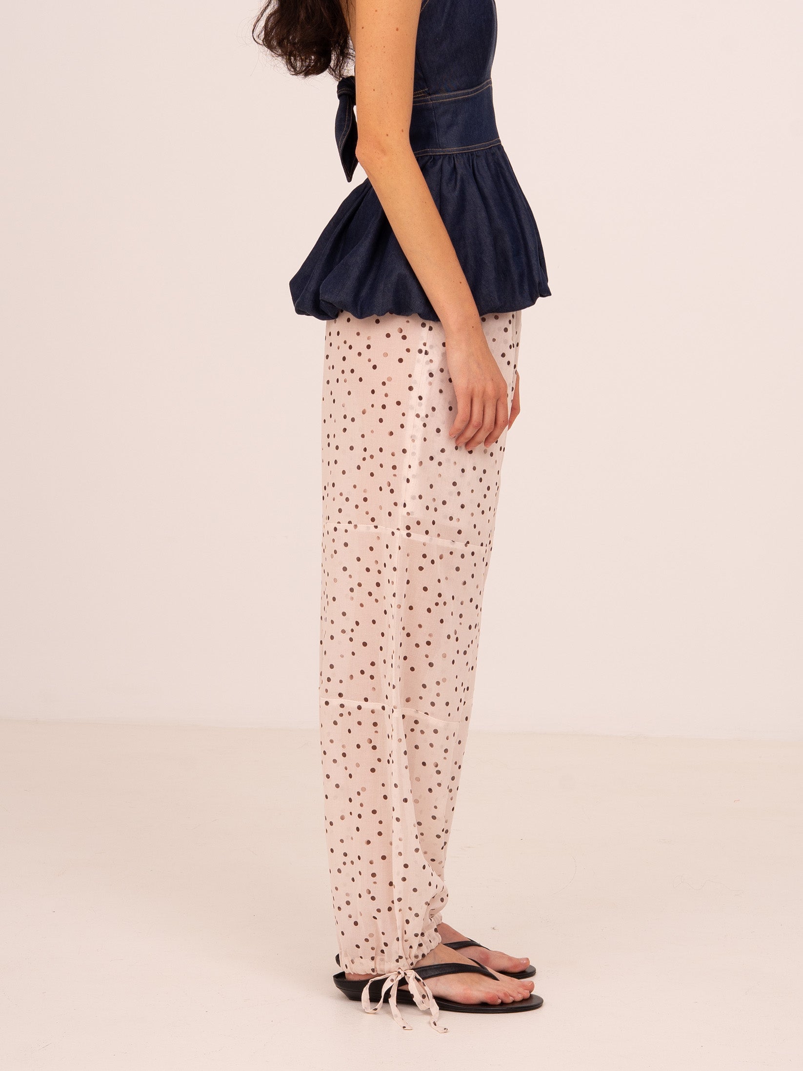 Carmensays Polka Dot Print Fomo Pants