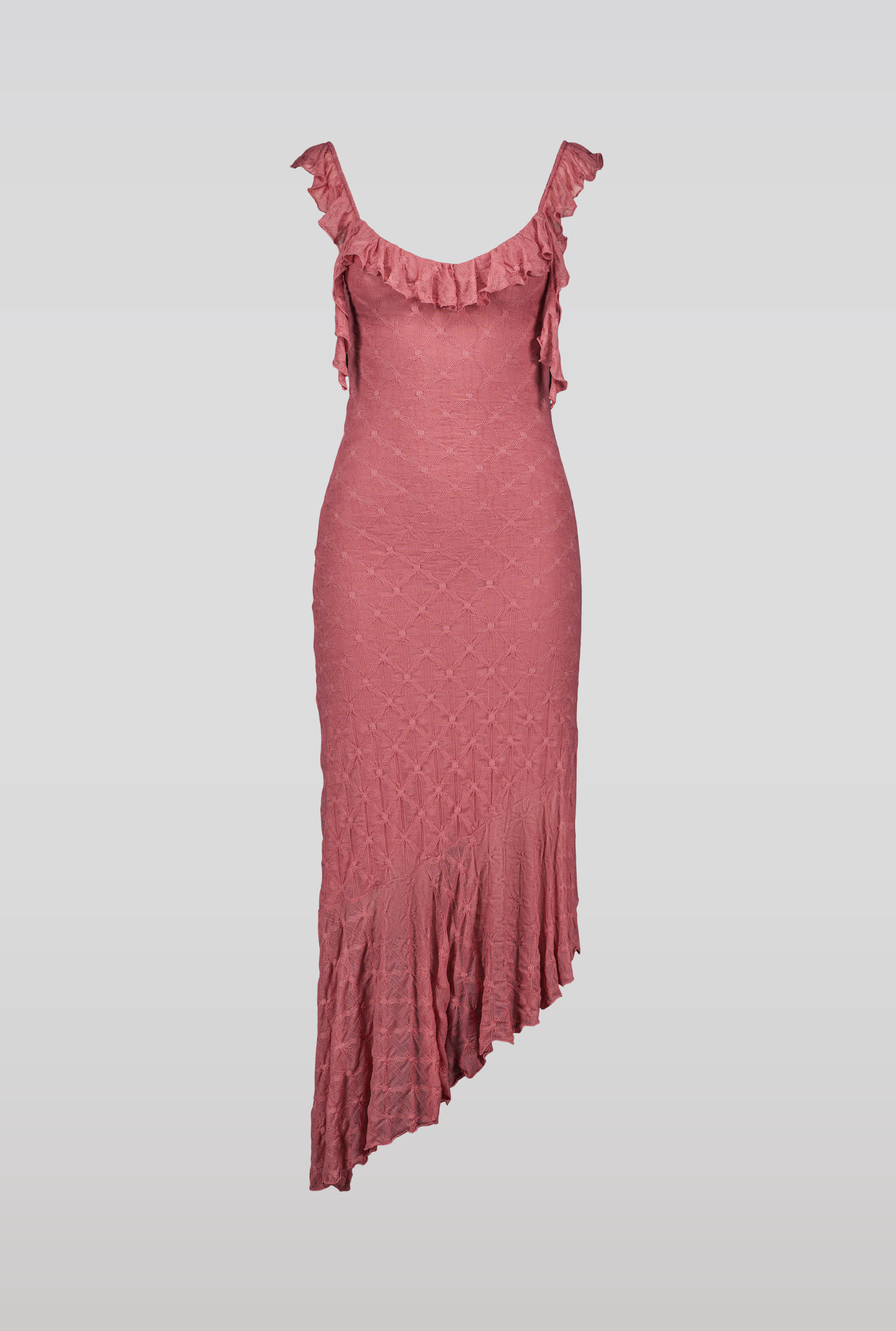 SAEMDI Crincled Jersey Dress - Dusty Rose