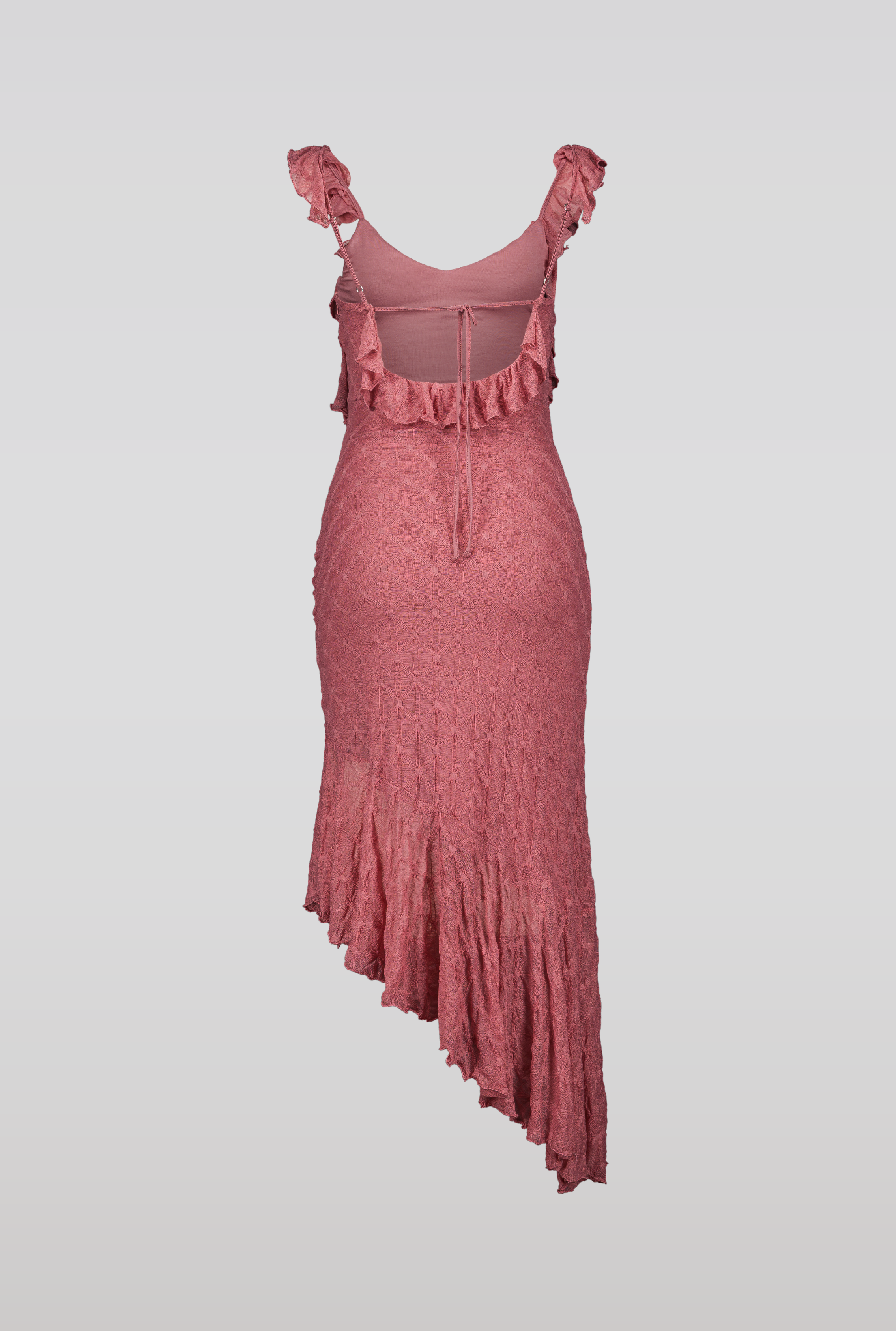 SAEMDI Crincled Jersey Dress - Dusty Rose