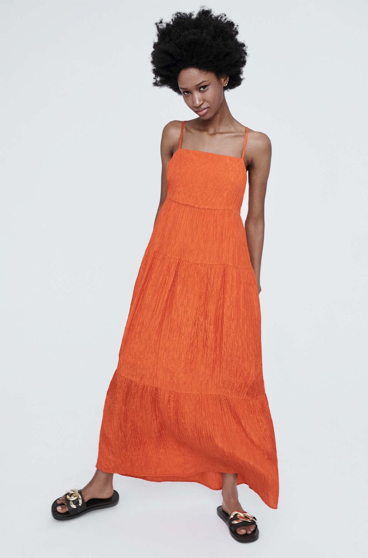 Silk Laundry Crinkle Bounce Dress - Banksia