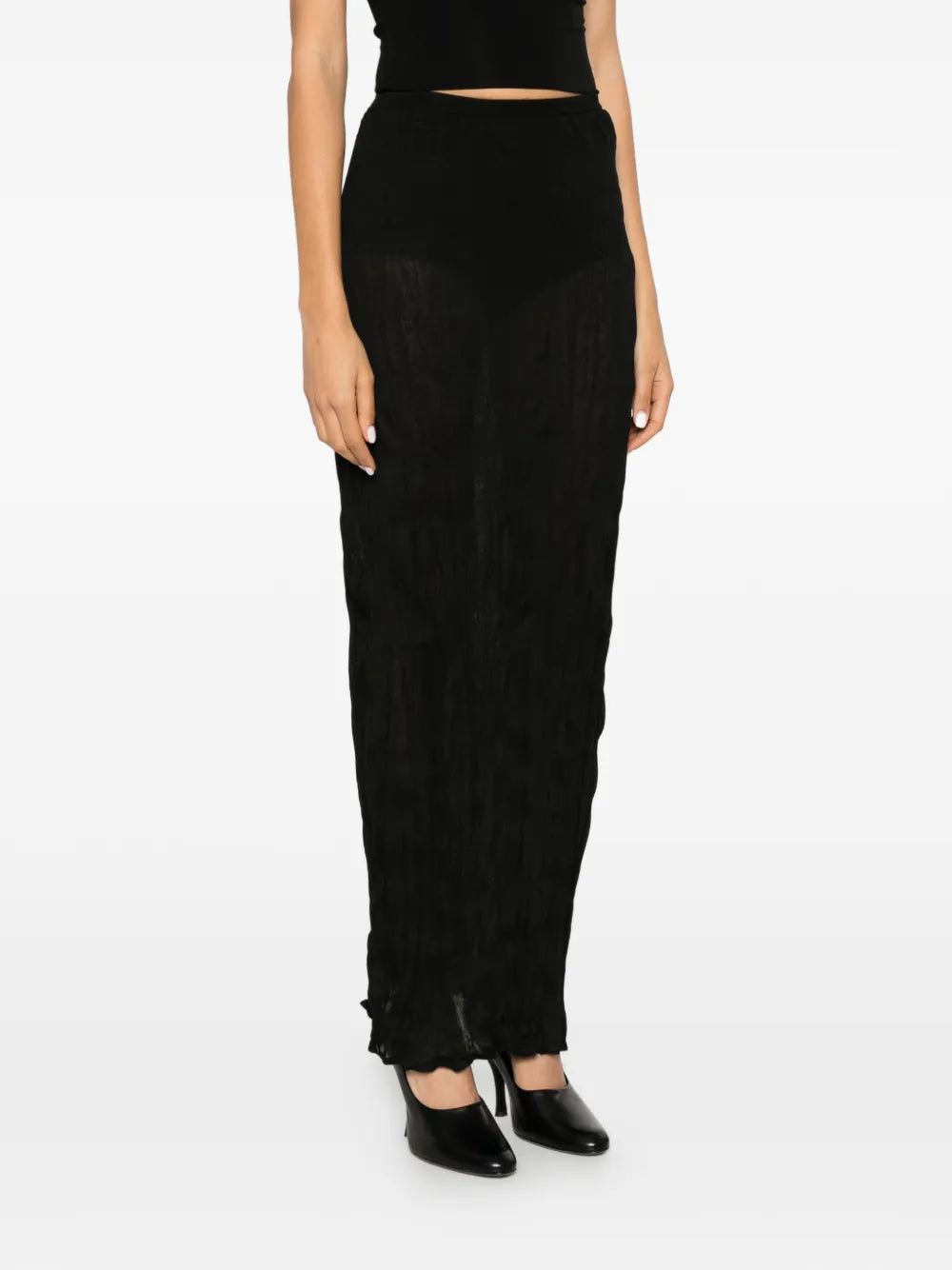 Totême Crinkled Knit Skirt