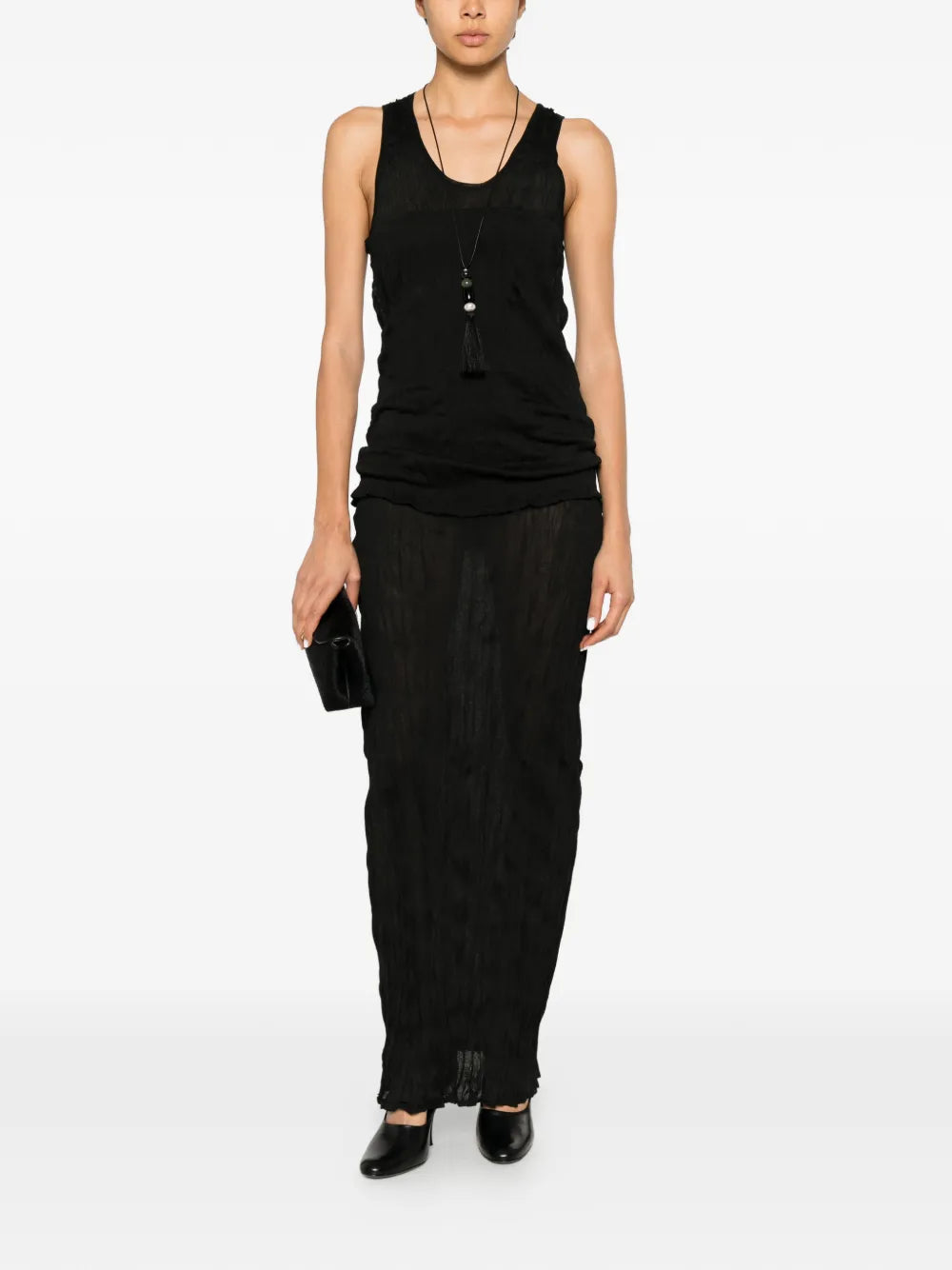 Totême Crinkled Knit Skirt