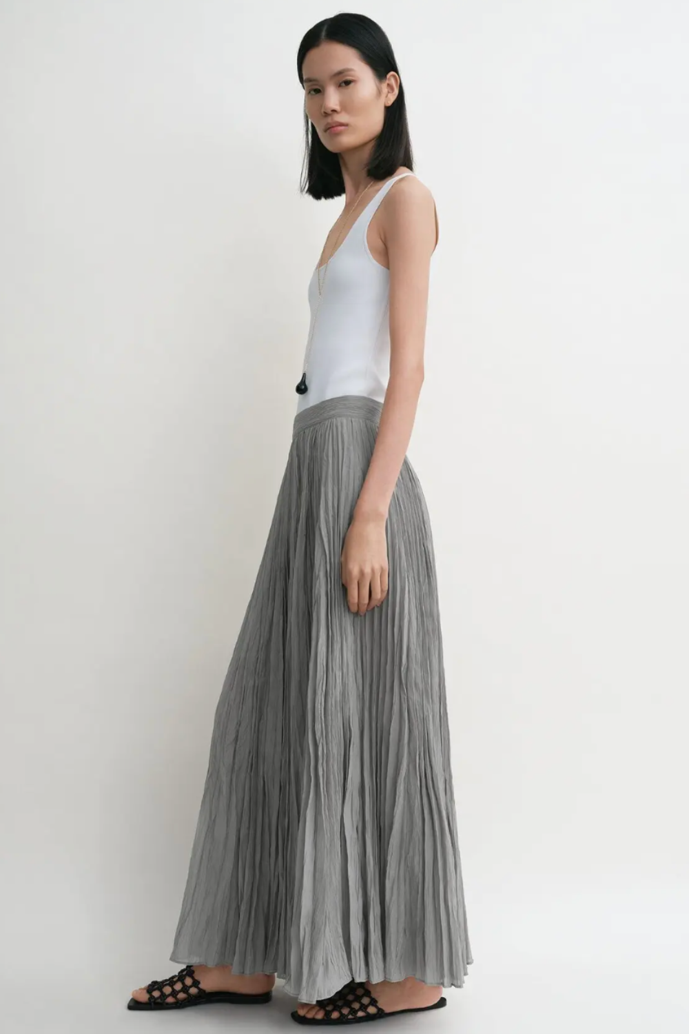 Totême Crinkled Plisse Skirt