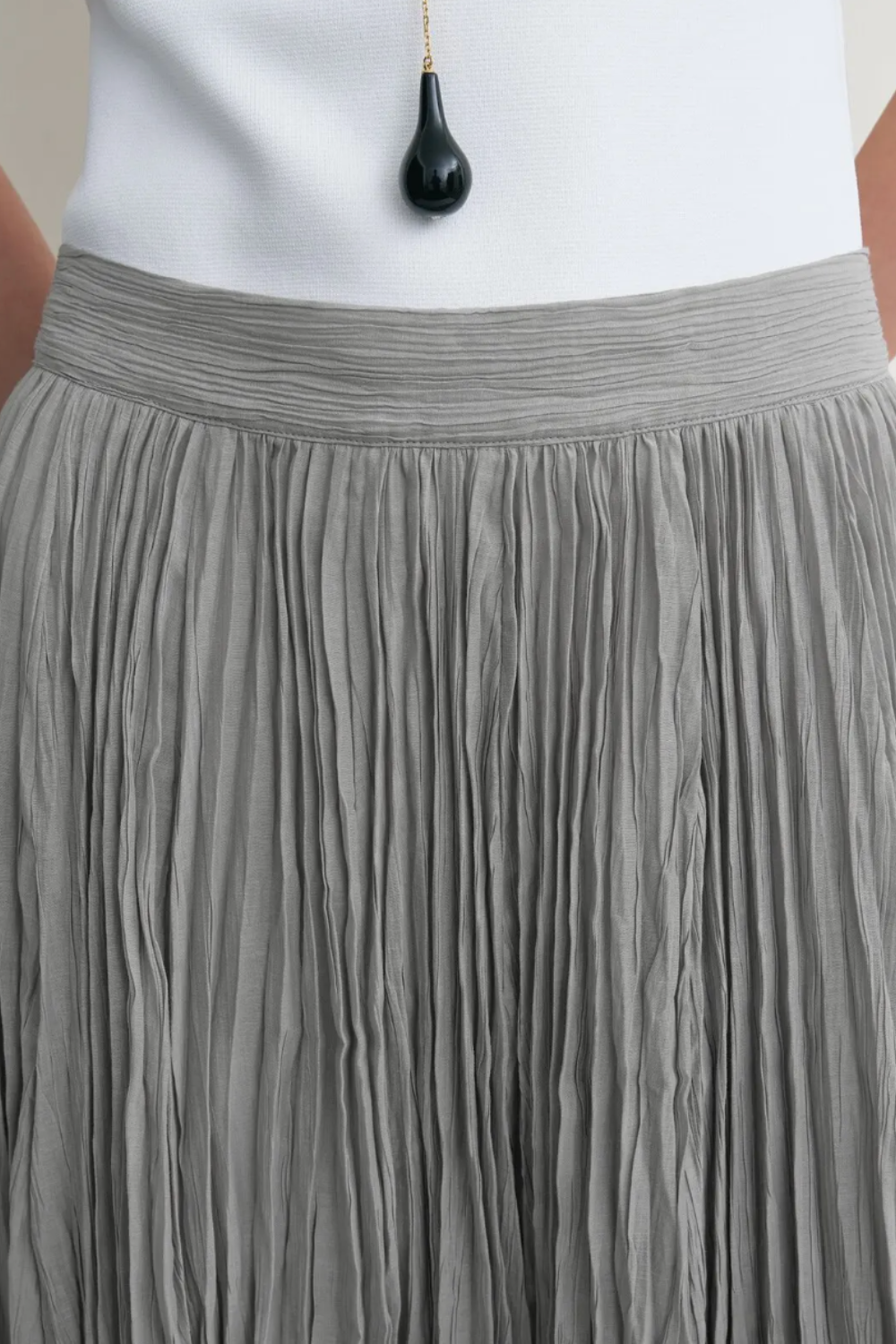 Totême Crinkled Plisse Skirt