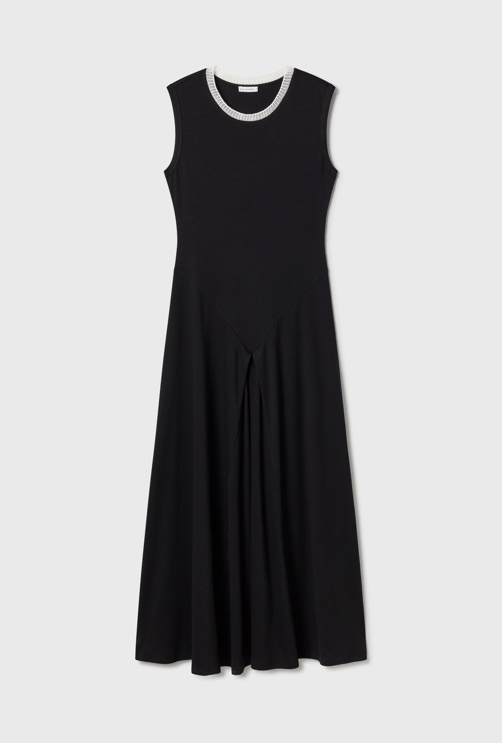 Silk Laundry Crochet Trim Dress
