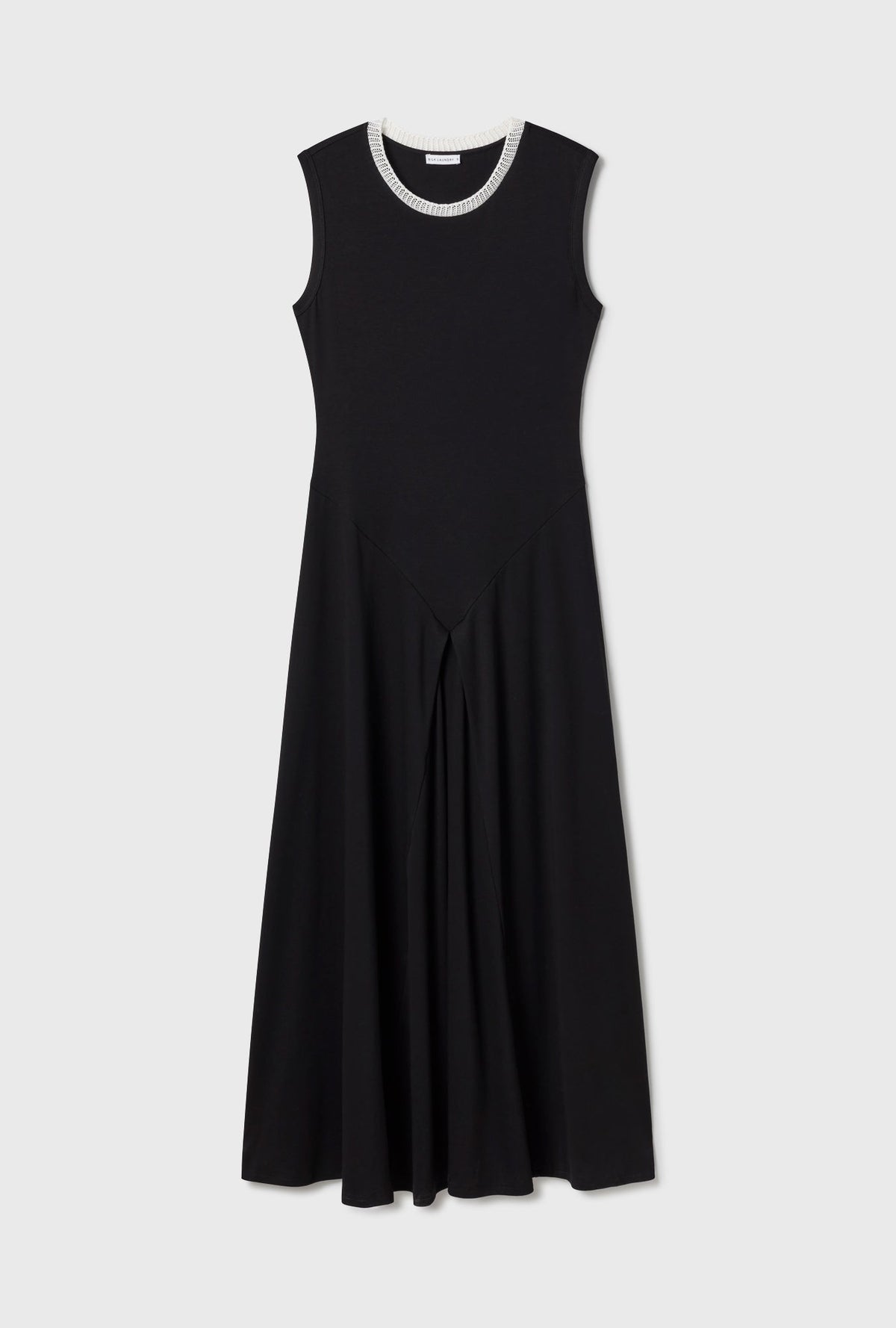 Silk Laundry Crochet Trim Dress
