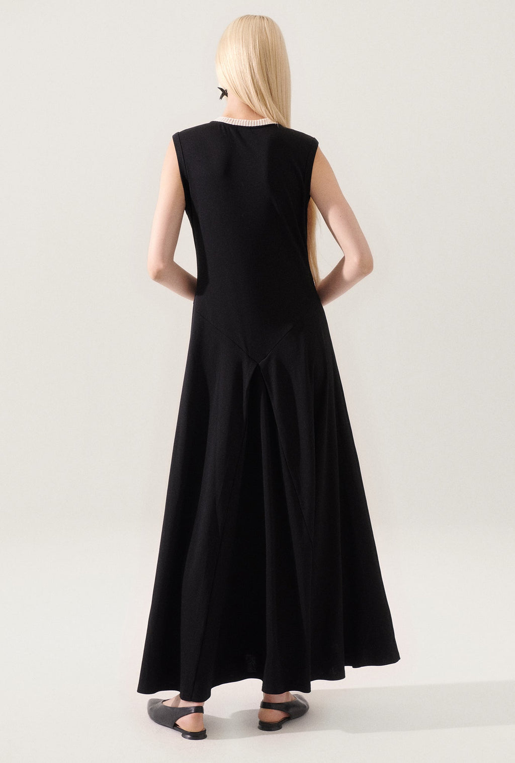 Silk Laundry Crochet Trim Dress