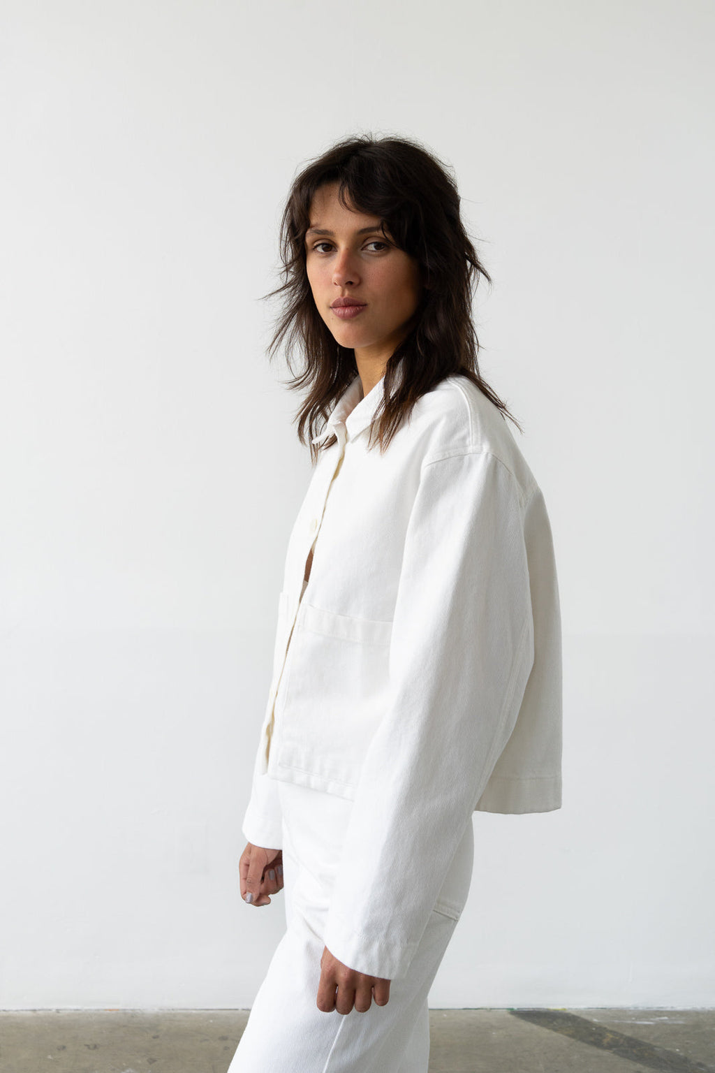 Waltz Cropped Jacket - Lait
