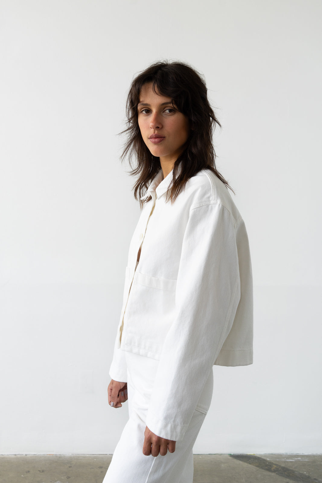 Waltz Cropped Jacket - Lait