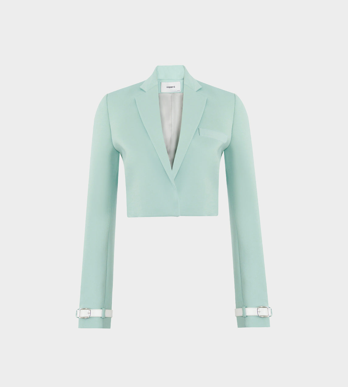 Coperni Cropped Tailored Jacket - Green
