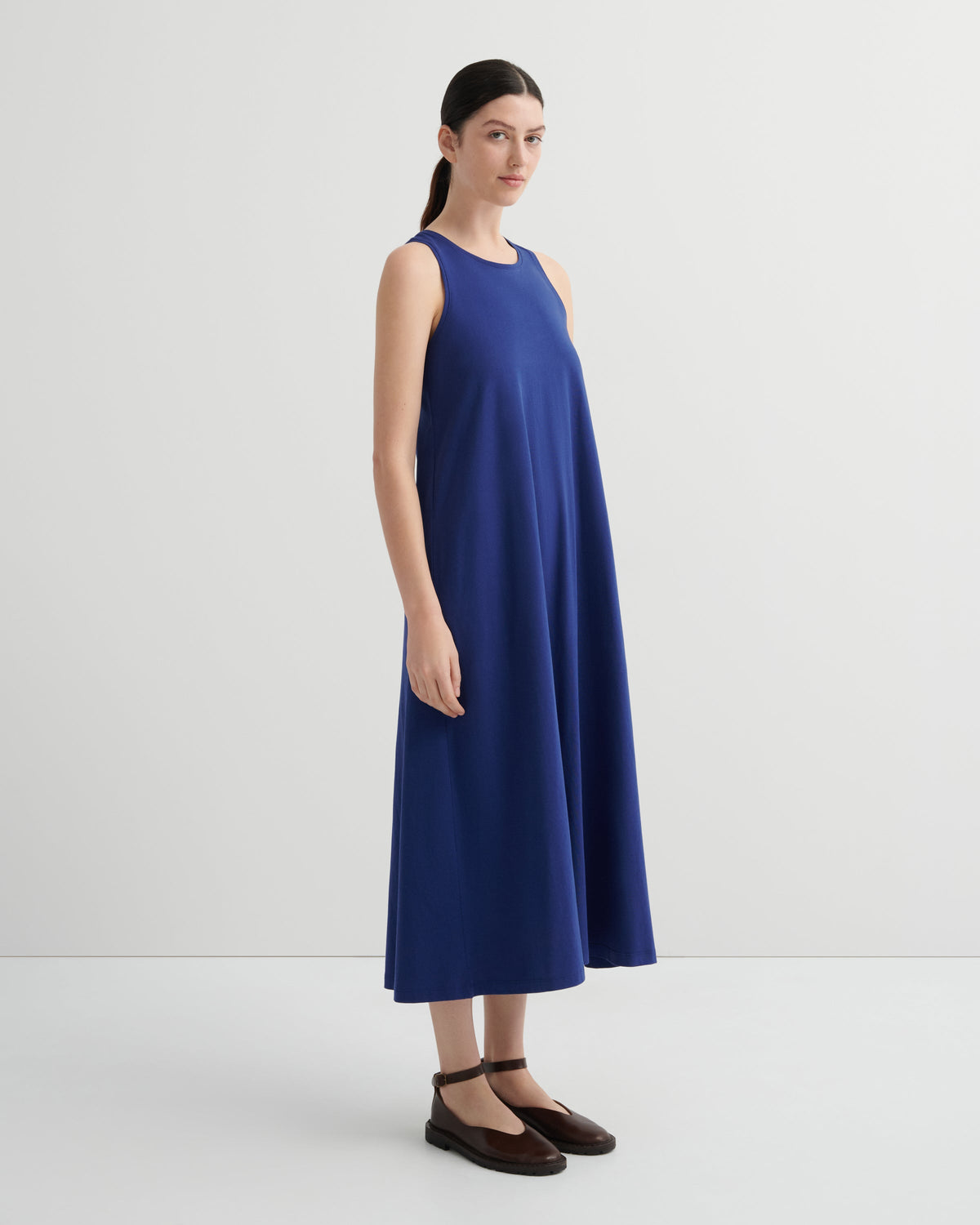 Kowtow Cross Back Dress - Factory Blue
