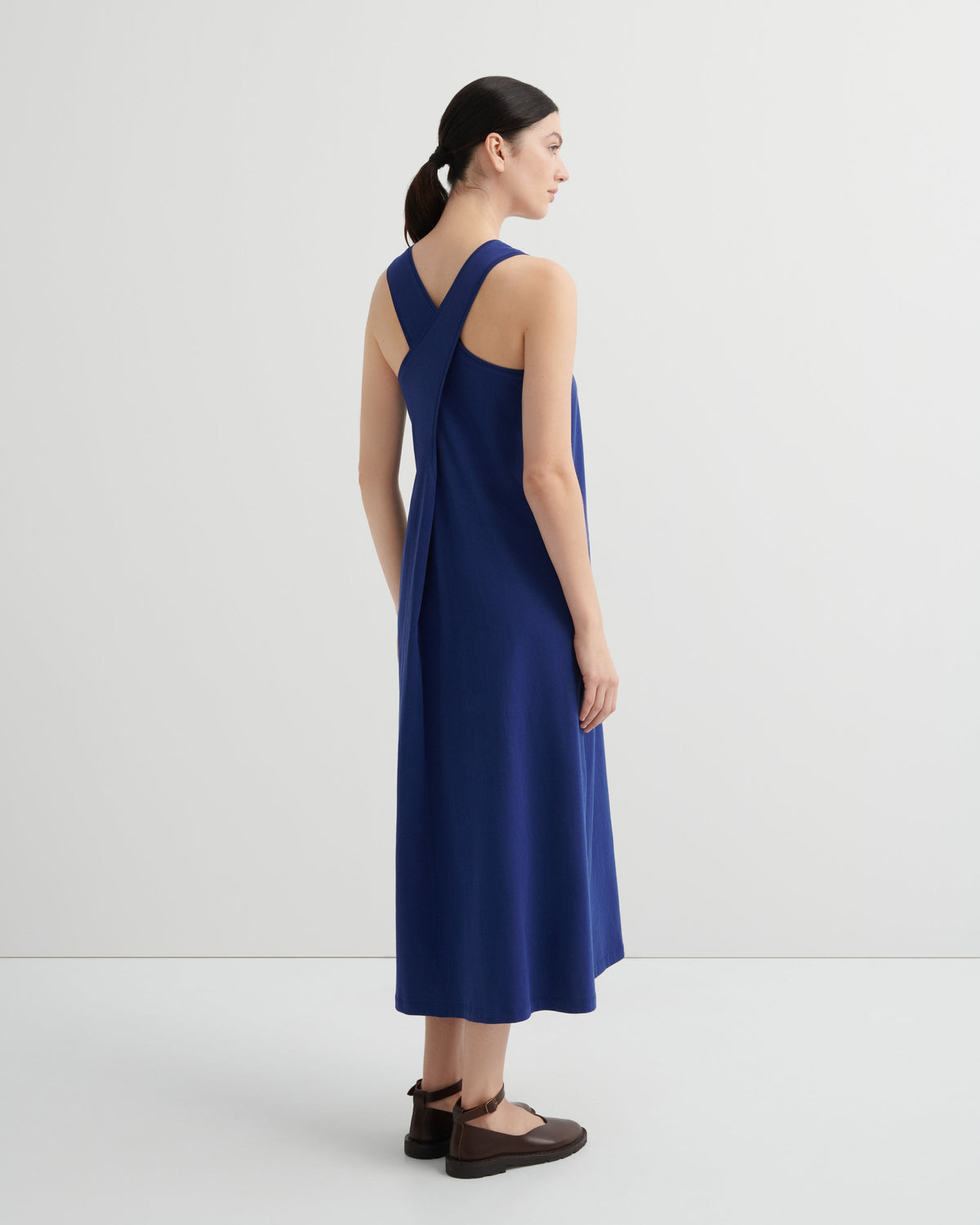 Kowtow Cross Back Dress - Factory Blue