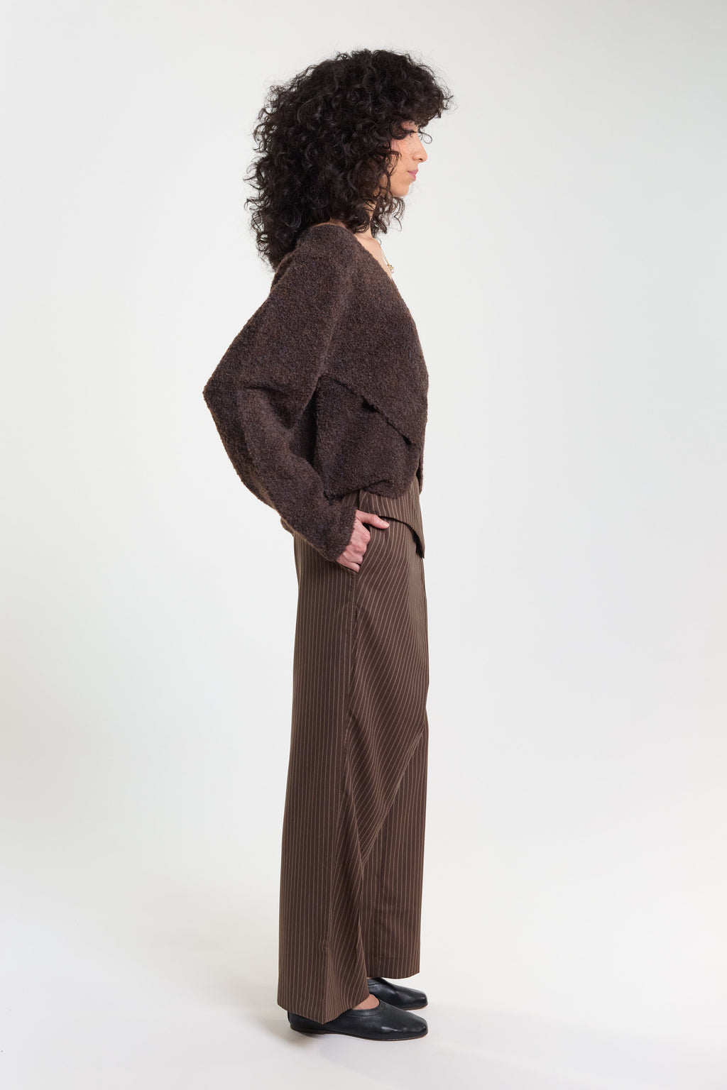 Deiji Studios Crossover Top - Brown Multi