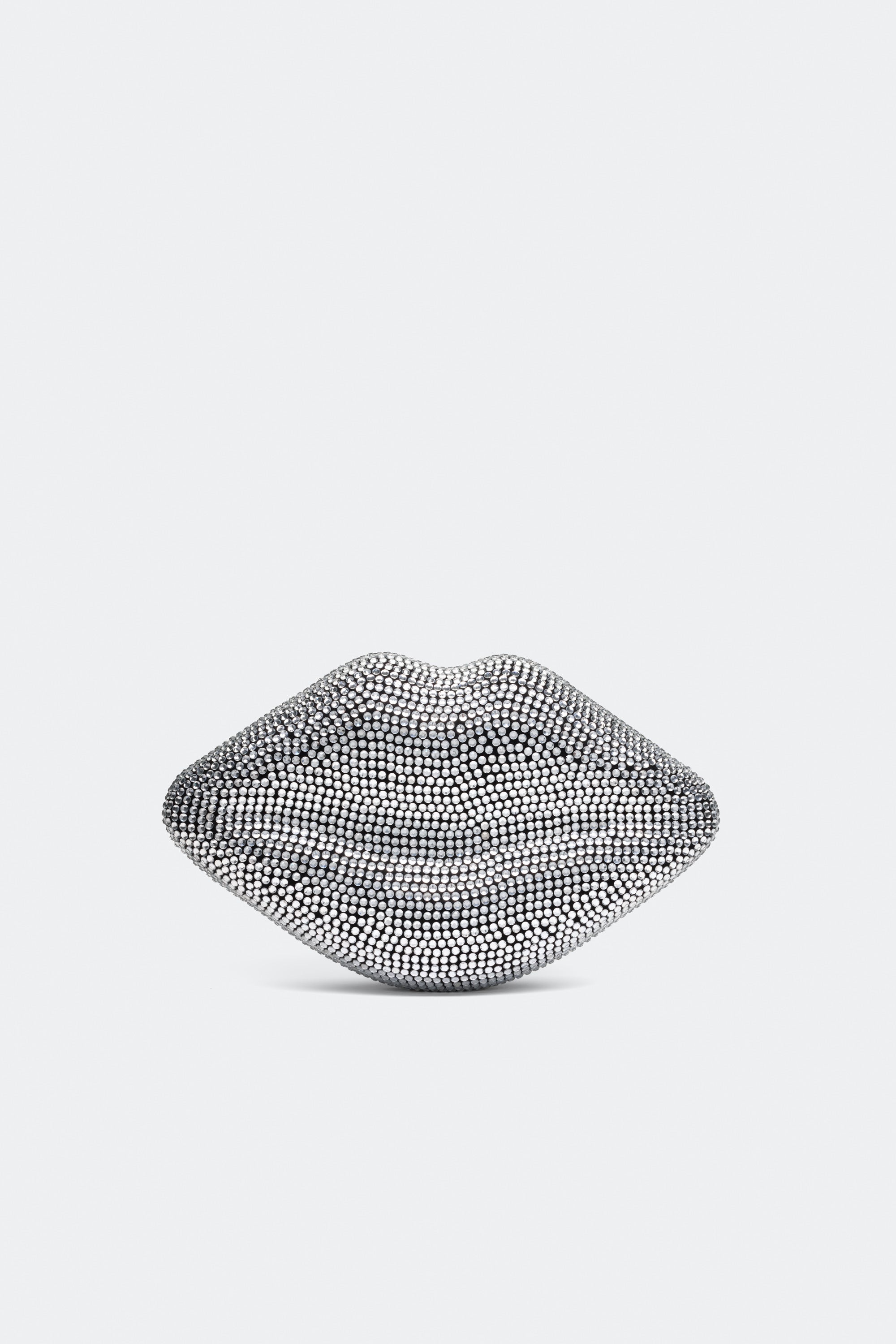 Simon Miller Crystal Lip Clutch - Black/Clear